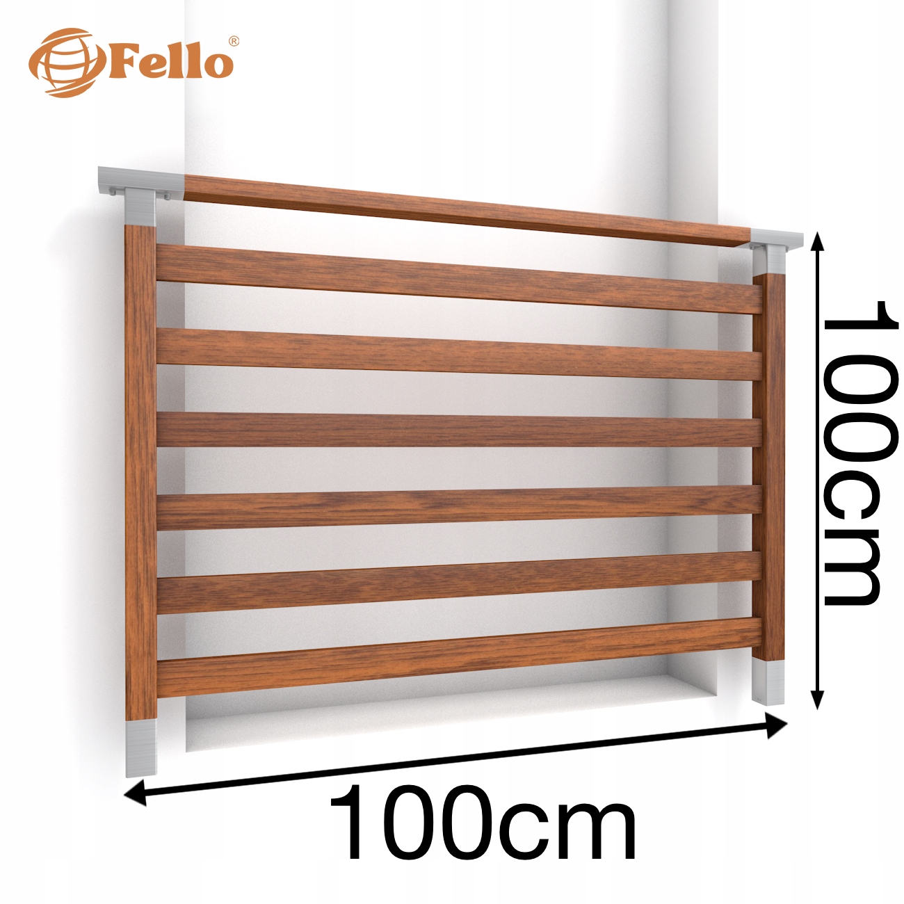 Fusion Francúzsky balkón 100 cm Balustrada Derwno