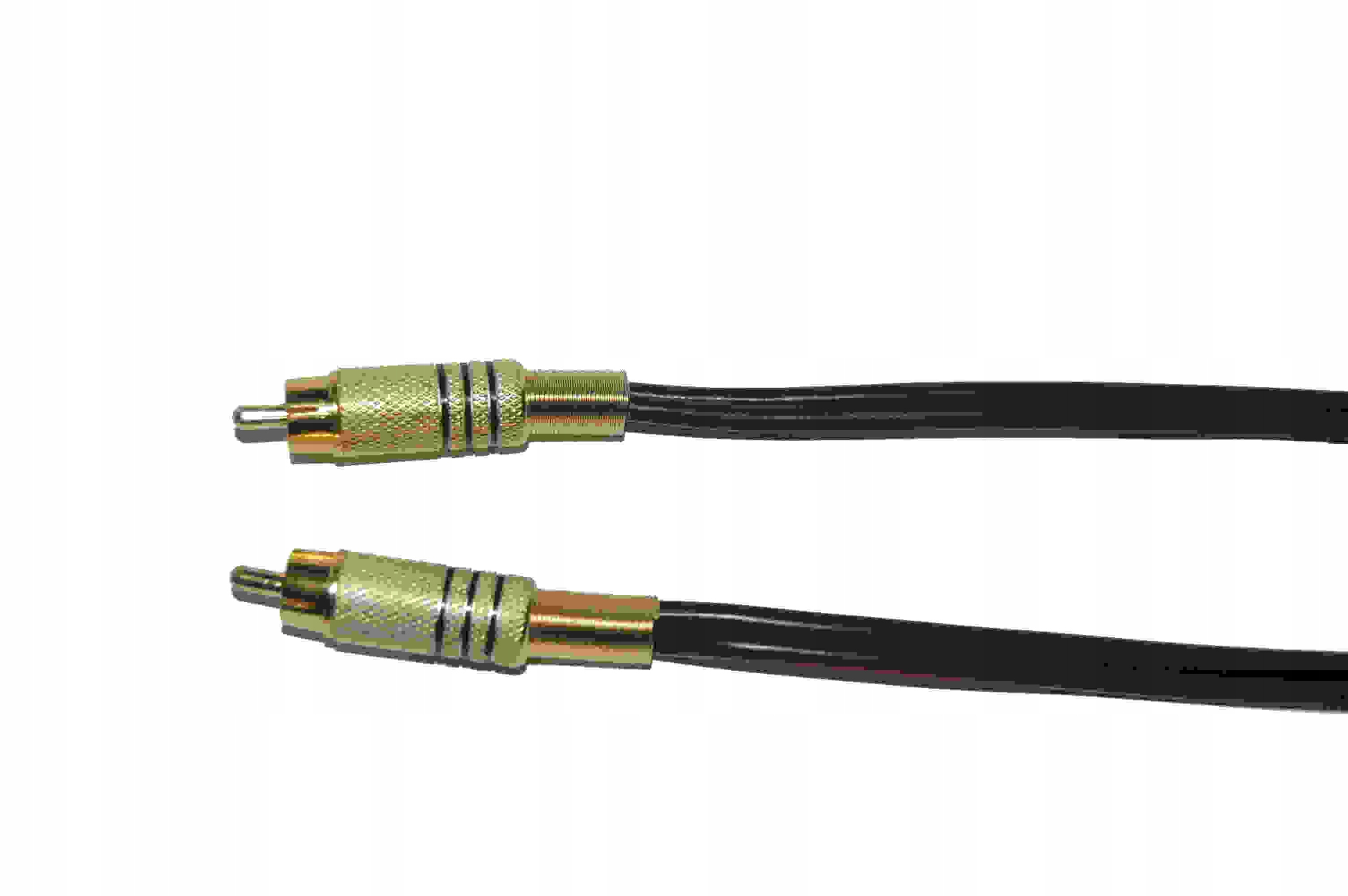Kabel głośnikowy wt.RCA/wt.RCA 2x2,5mm czarny 1,5m