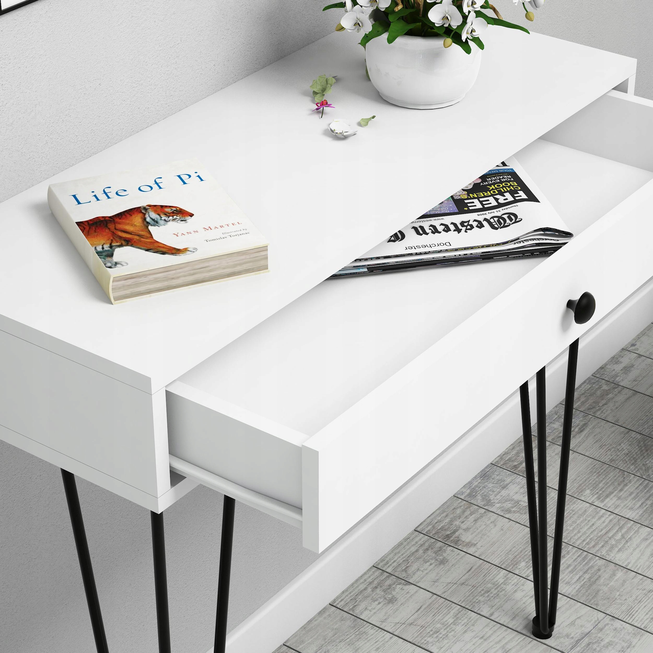 KONSOLA PRIMO biała Szerokość mebla 90 cm