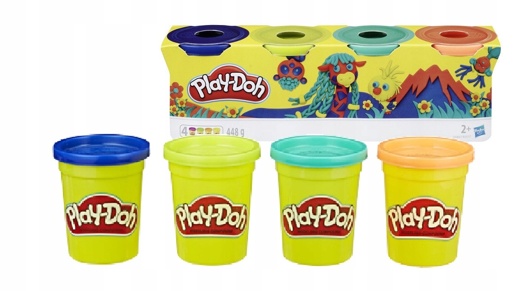 

Ciastolina Play-Doh 4 Tuby uzupełniające 4-pak