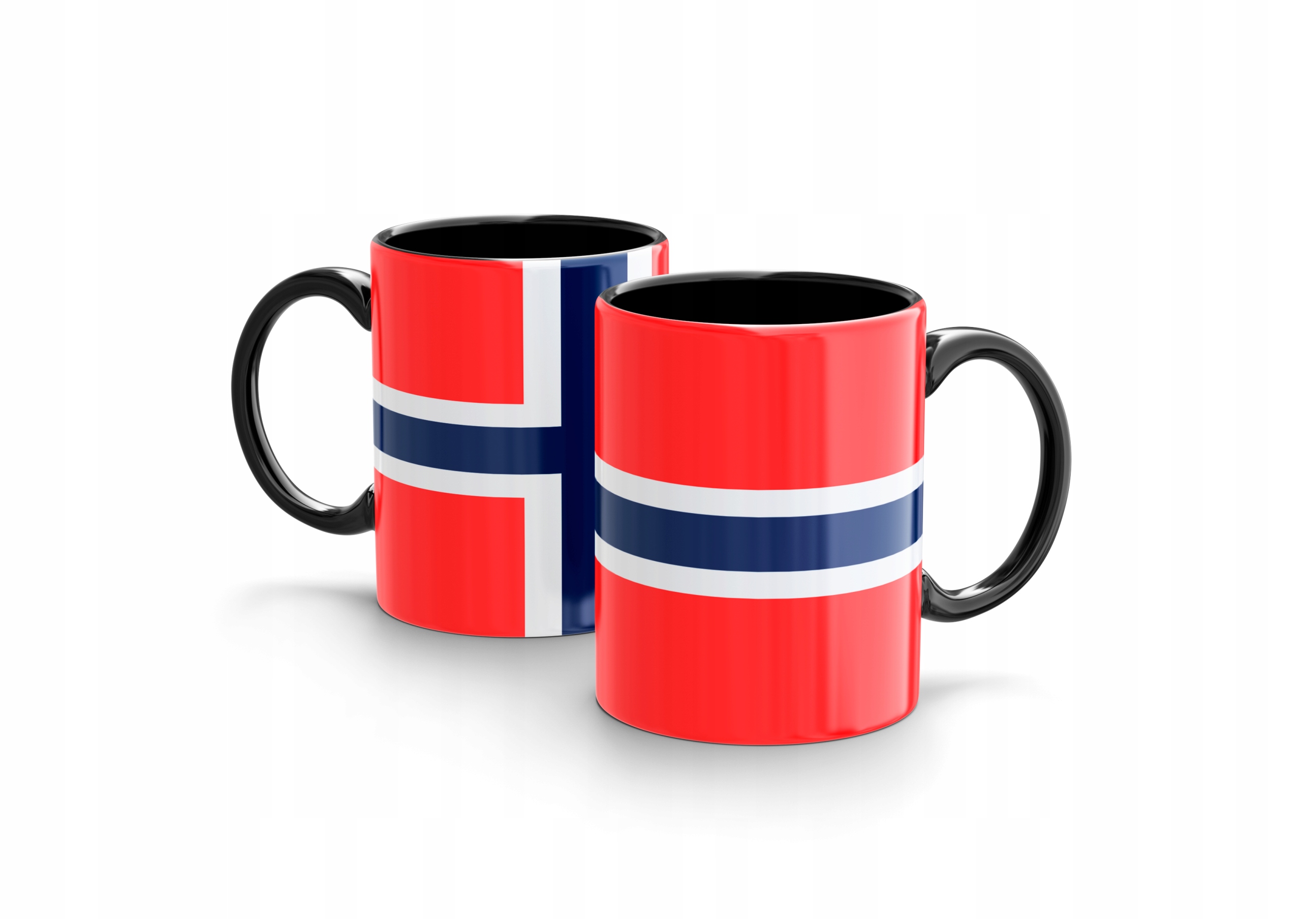 

Czarny Kubek JetJet Flaga z Flagą Norwegia