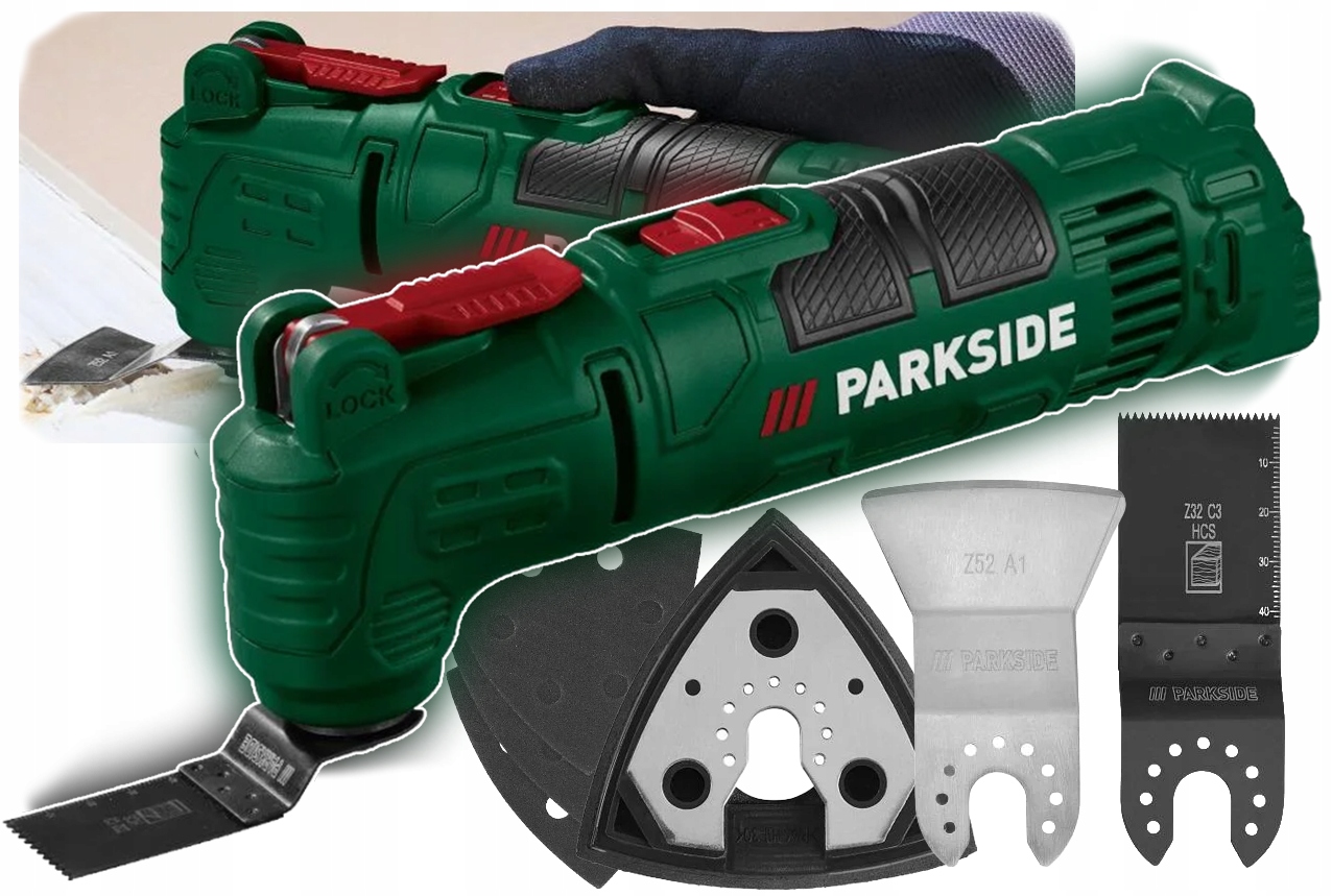 Parkside Narzędzie Wielofunkcyjne Pmfw 250 A1, 250 W Akcesoria