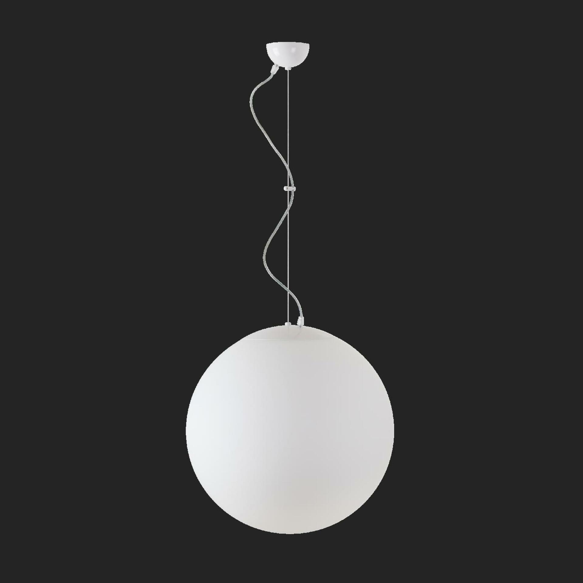 Osmont 42476 Adria L4 závesné sklenené svietidlo biela IP40 150W E27