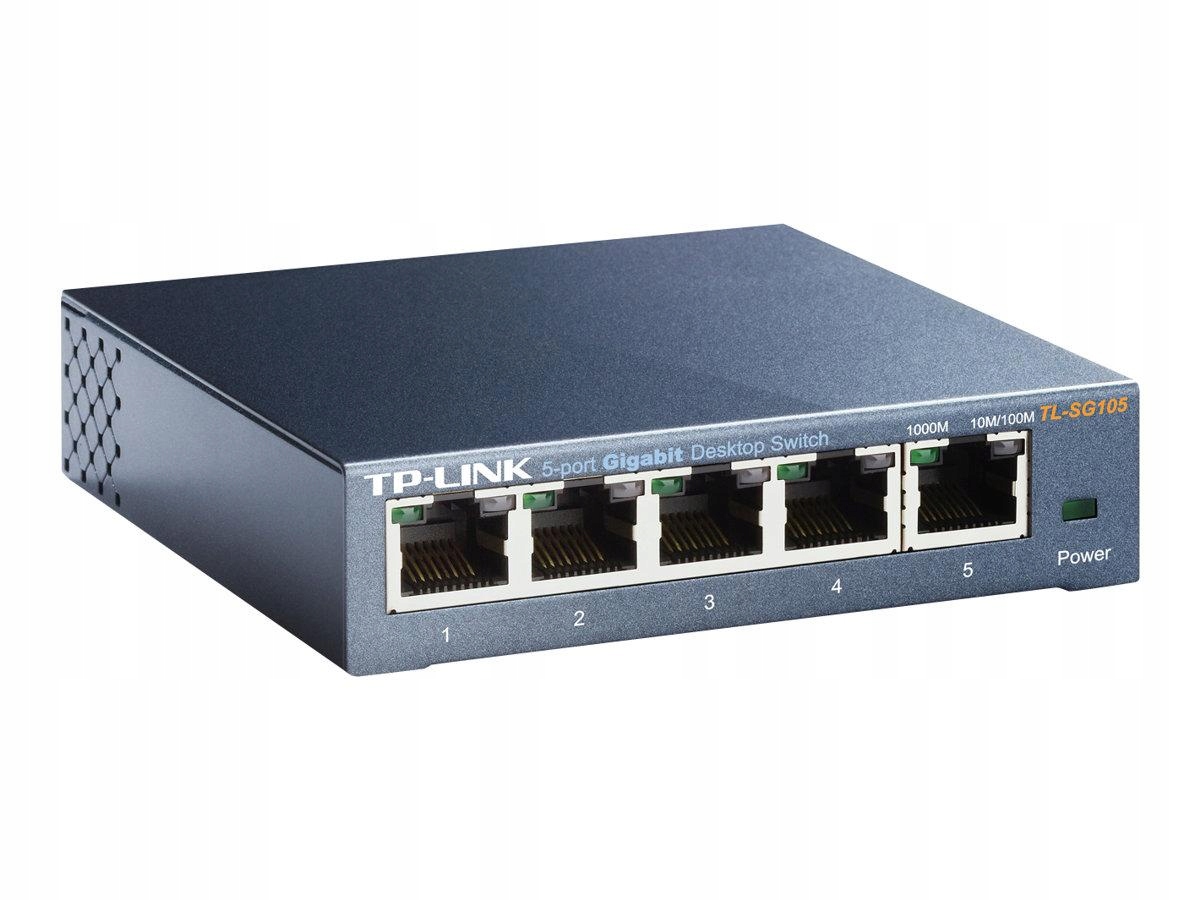 Tplink TL-SG105 TP-Link TL-SG105 Switch 5x10/100/1000Mbps, Metal case, Ieee