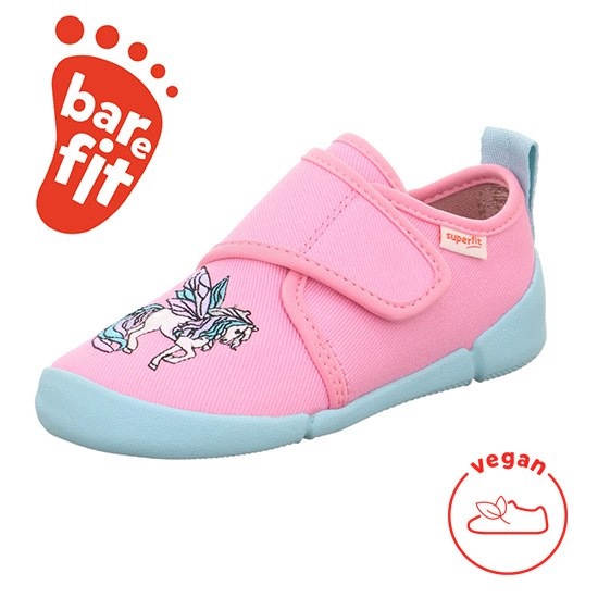 Pantofle Dziecięce Tekstylne Kapcie Barefoot Superfit Venti Unicorn R.28