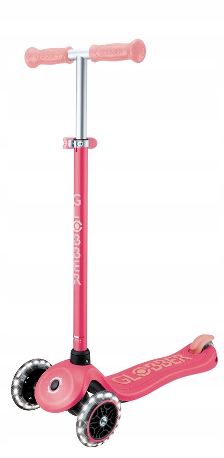 Hulajnoga Globber Primo Plus Glow Lights 3-9 lat coral pink