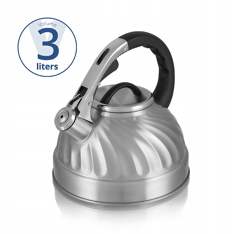 Czajnik stalowy gwizdek indukcja elegancki 3l Marka Aurora