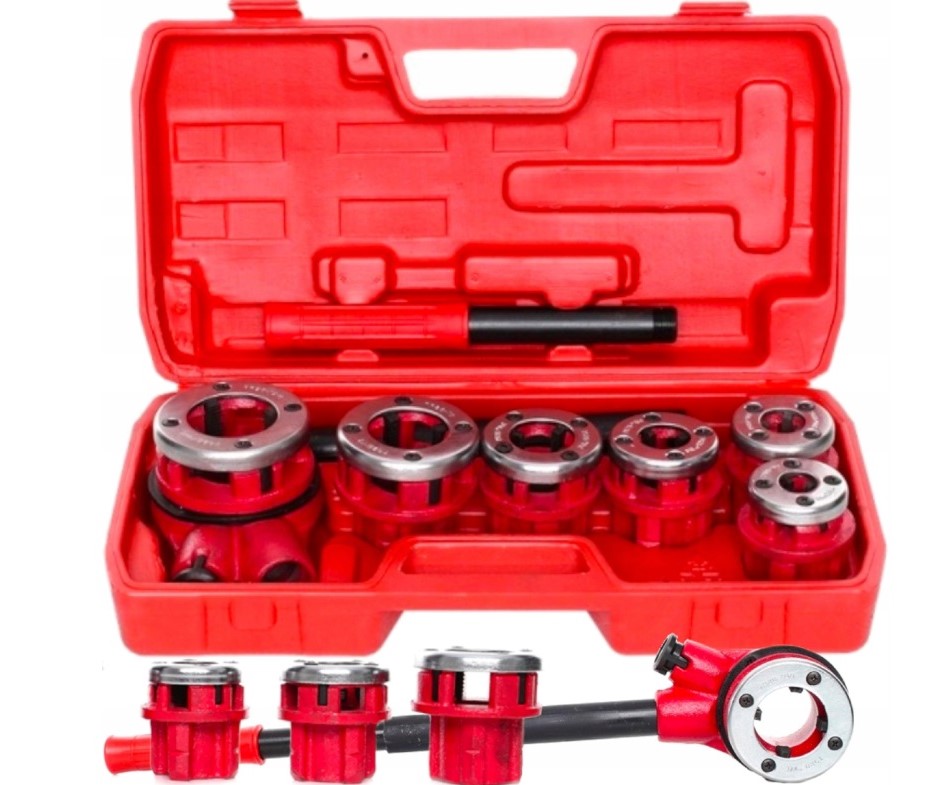 Závitořezná Trubková Vložka Hydraulická 6 Nástavců