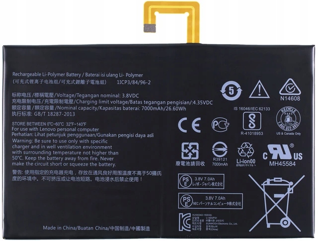 Nowa Bateria L14D2P31 Lenovo Tab 2 A10-30f A10-30L