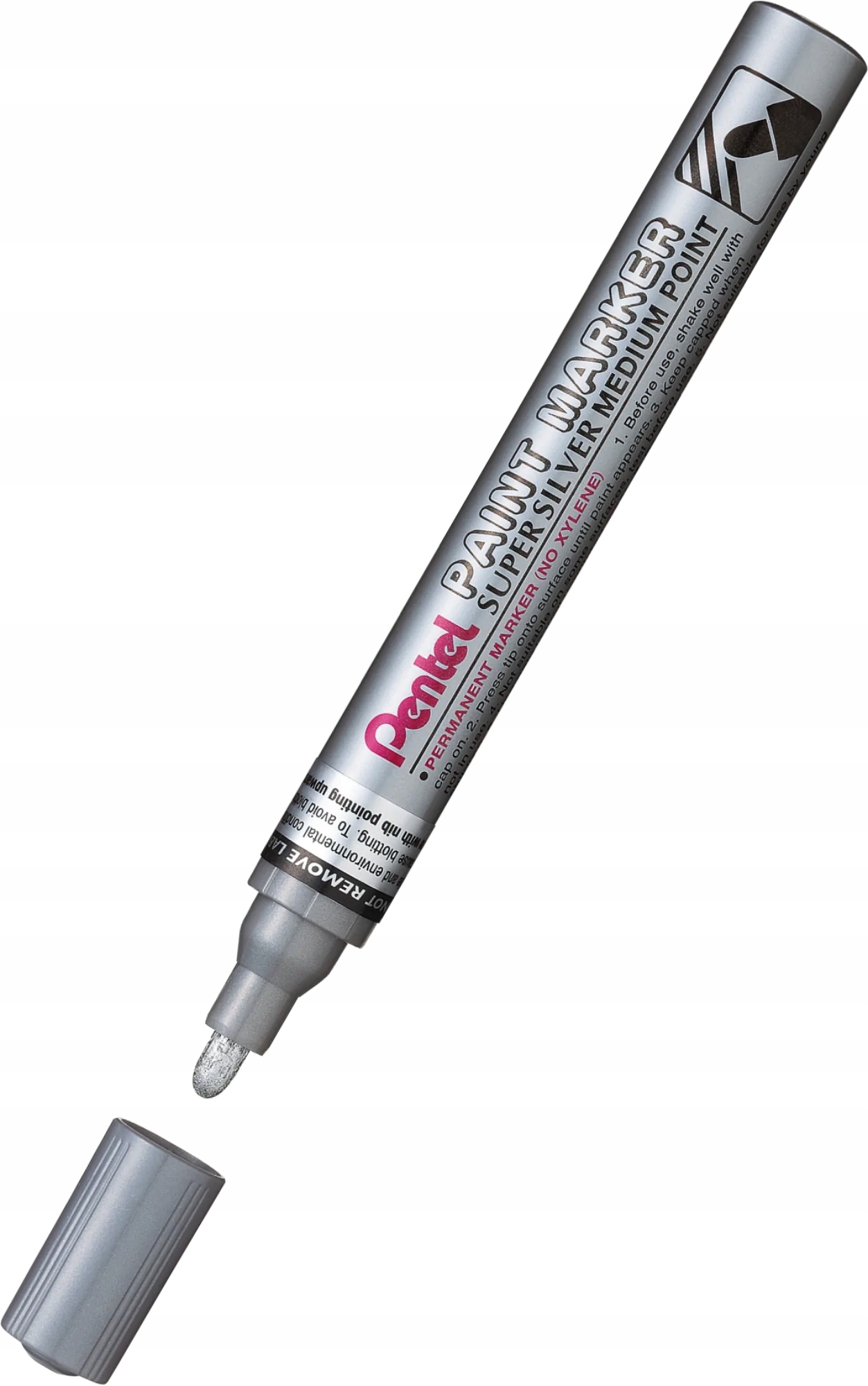 

Marker olejowy Pentel Srebrny obudowa aluminium