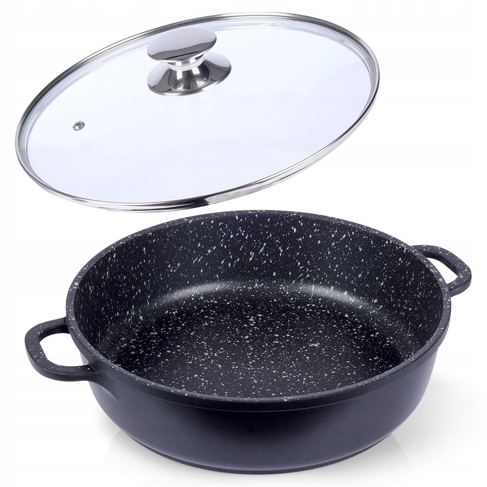 Granitová Pánev S Nepřilnavým Víkem, Hluboká Indukce, 28 CM
