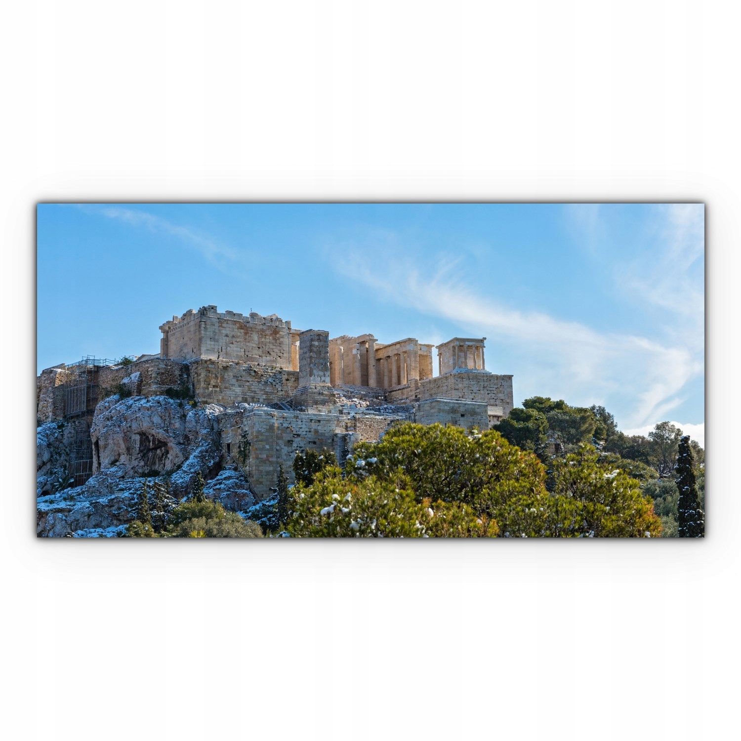 

Obraz na płótnie z foto 120x60 Akropol Zima Śnieg