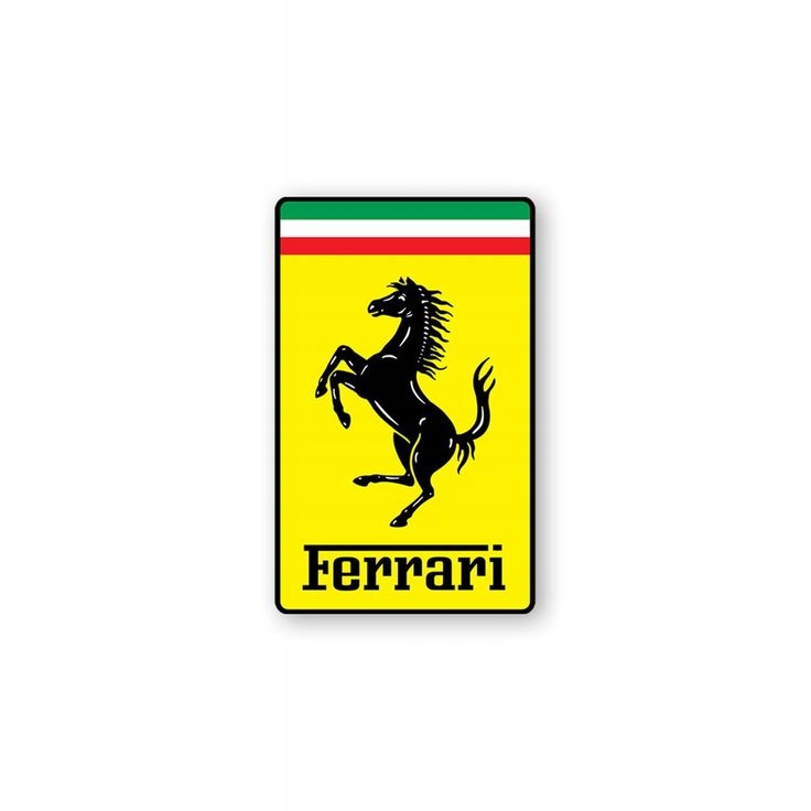 Ferrari naklejka drukowana, mała