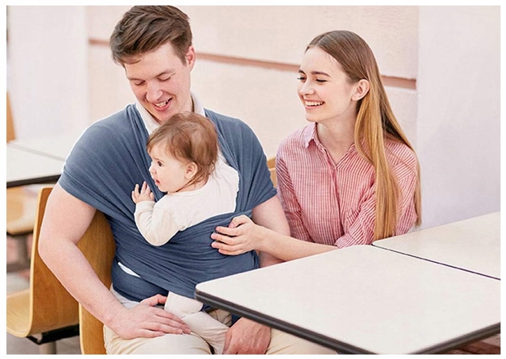 CHUSTA DO NOSZENIA DZIECKA NIEMOWLĄT ELASTYCZNA TKANINA PREMIUM 5,5m 20kg Stan opakowania oryginalne