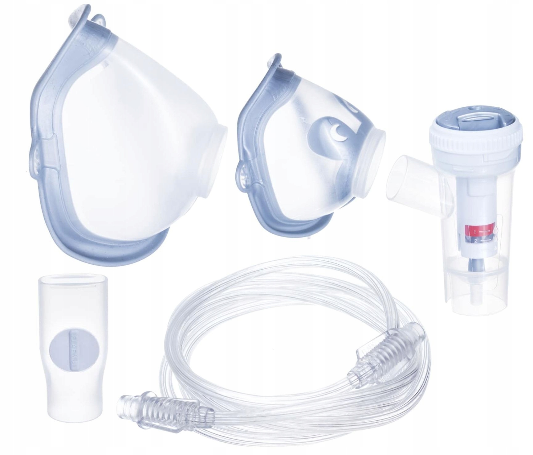 

Zestaw Flaem Nebulizator 2 Maski Przewód Ustnik