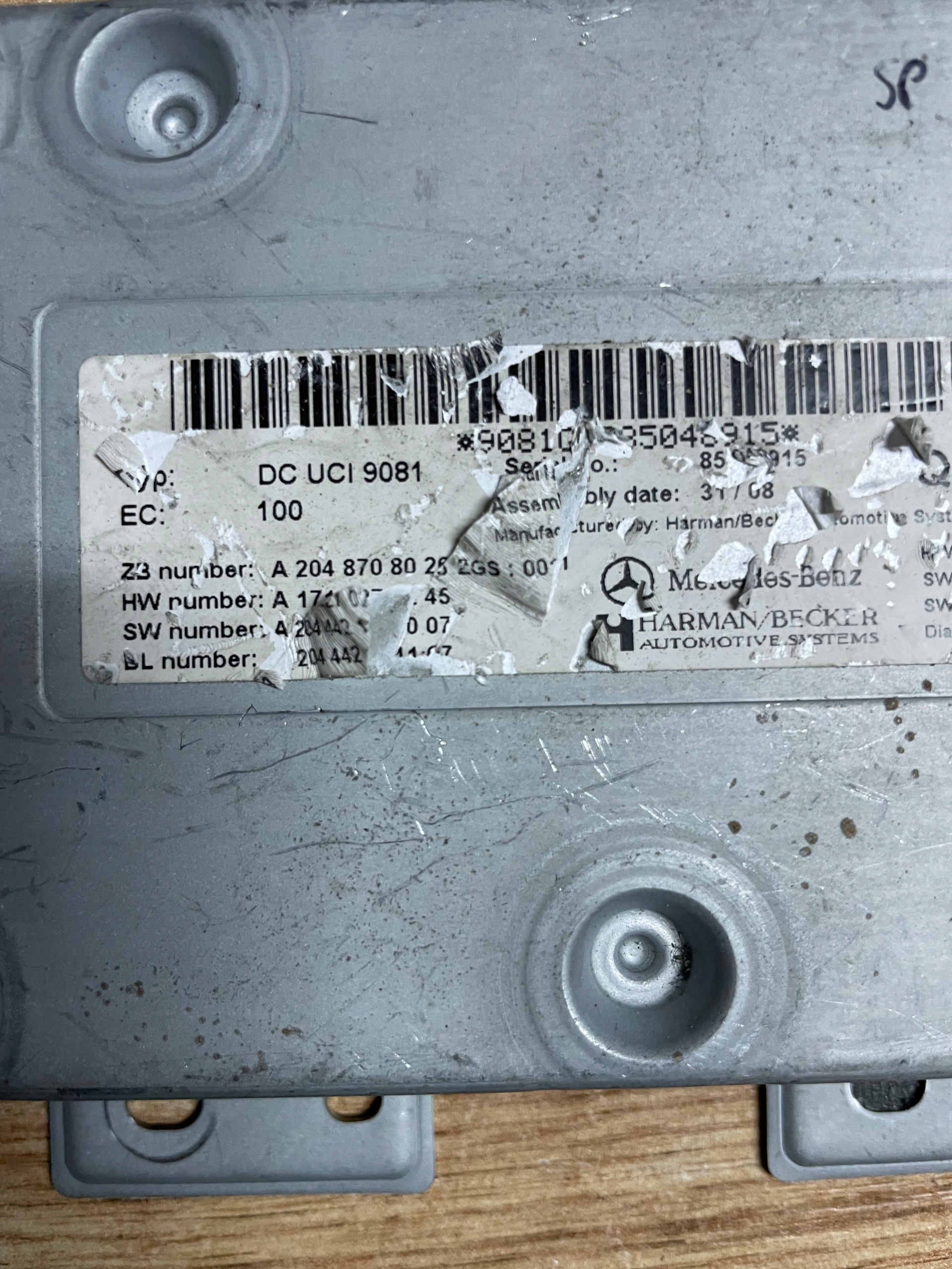 module INTERFEJSU INTERFACE MERCEDES A2048708026