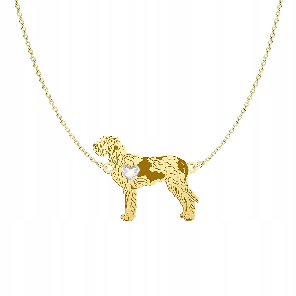 Zlatý náhrdelník se psem Spinone Italiano 925 Dárek Žena Dárek Gravírování