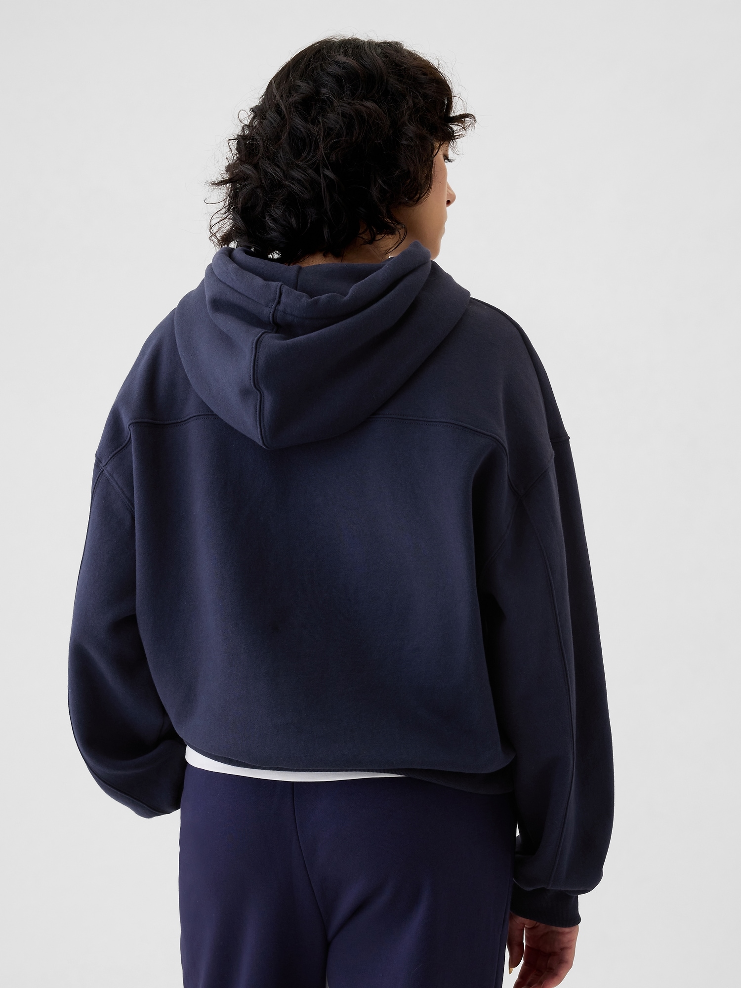 Gap Crop mikina s logem modrá