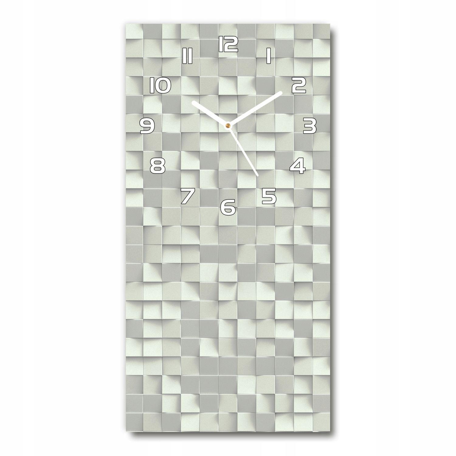

Szklany zegar na ścianę Geometryczny wzór 30x60cm