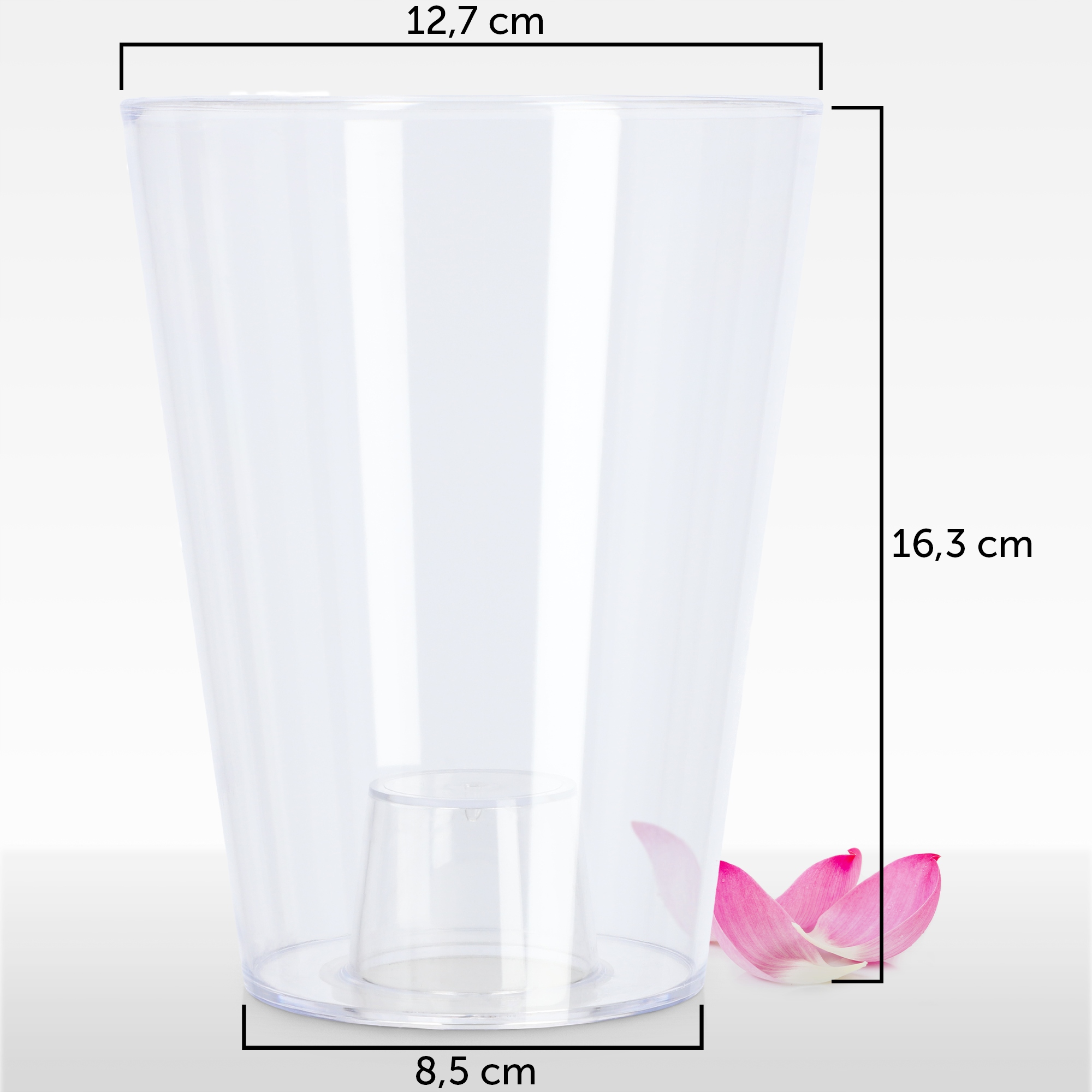 DONICZKA OSŁONKA NA STORCZYK KWIATY BEZBARWNA 12cmDONICZKA OSŁONKA NA STORC Marka Kadax