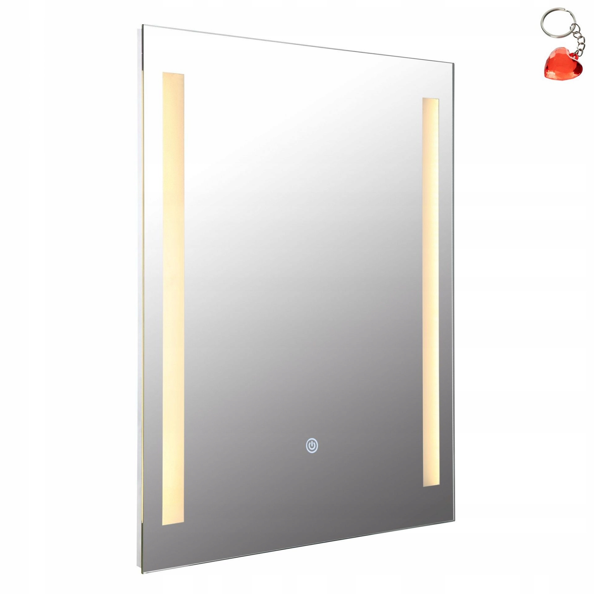 Obdĺžnikové zrkadlo s Led osvetlením 12W IP44 a vypínačom Rivas Globo