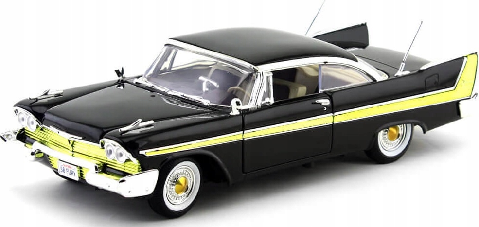 Plymouth Fury 1958 1:18 model Motormax 73115 černý