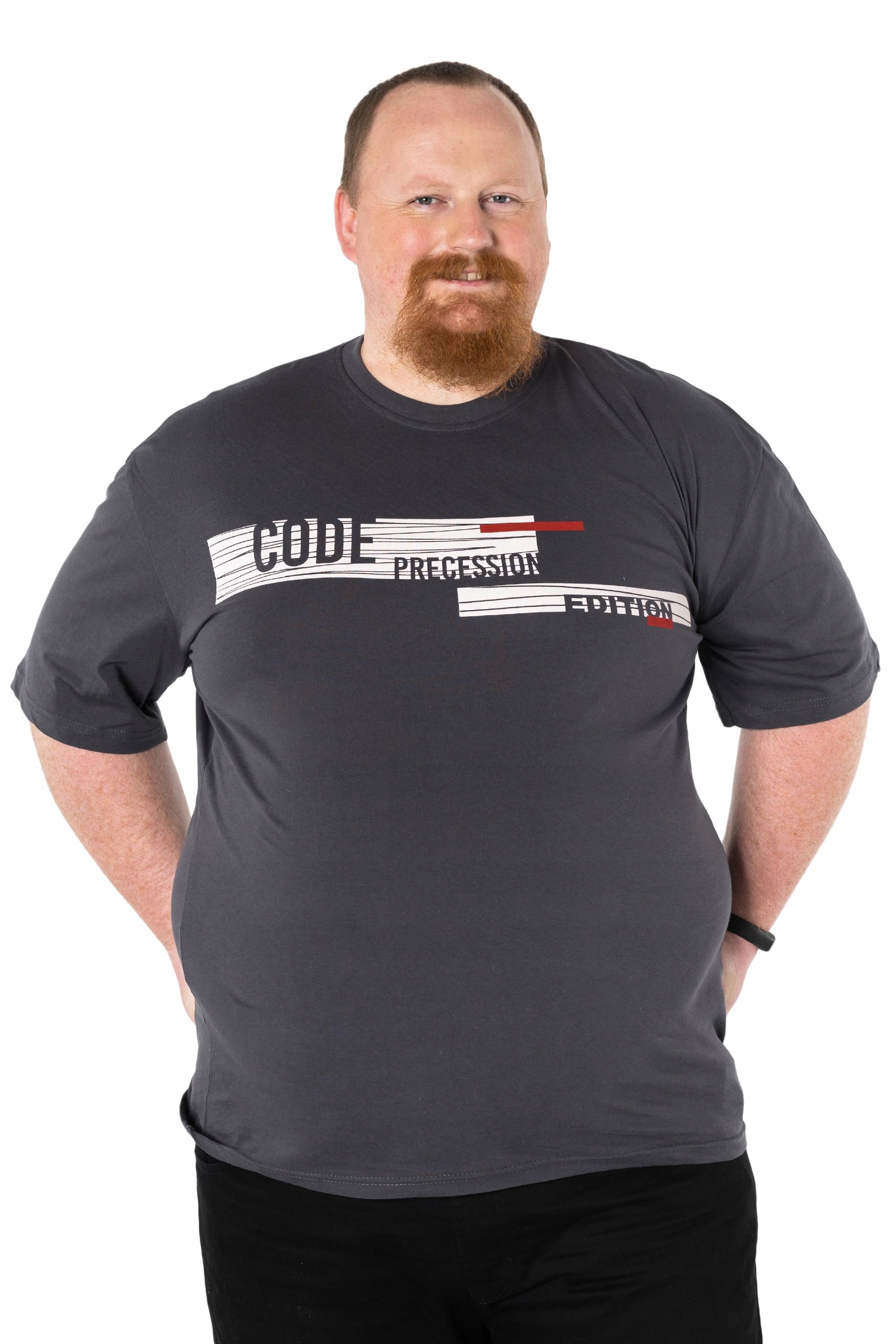 

Duży Podkoszulek Koszulka T-shirt Męski 2861-6 5XL