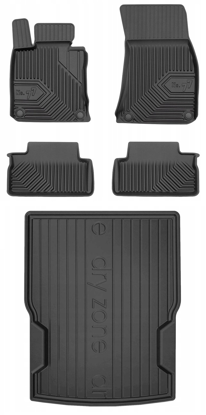 Set 77 Gumové rohože a rohože Bmw řady 4 F33 2013-2020