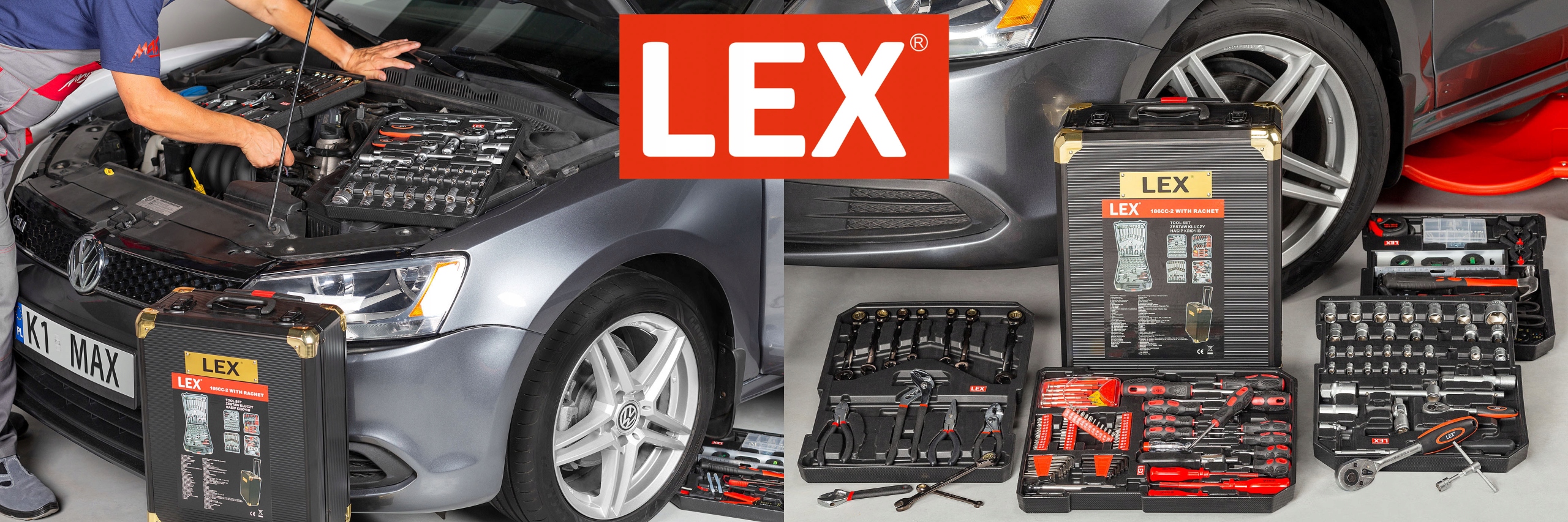 ZESTAW NARZEDZI 186 CZESCI GRZECHOTKI WALIZKA Producent code 186CC 2