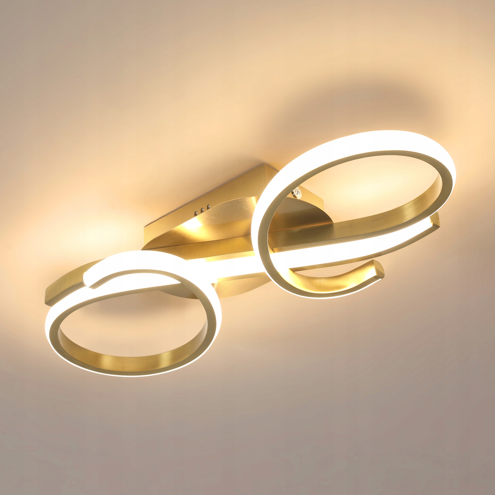 Stropní Led svítidlo pro obývací pokoj, kuchyň, zlaté, moderní, 3000K, 36W