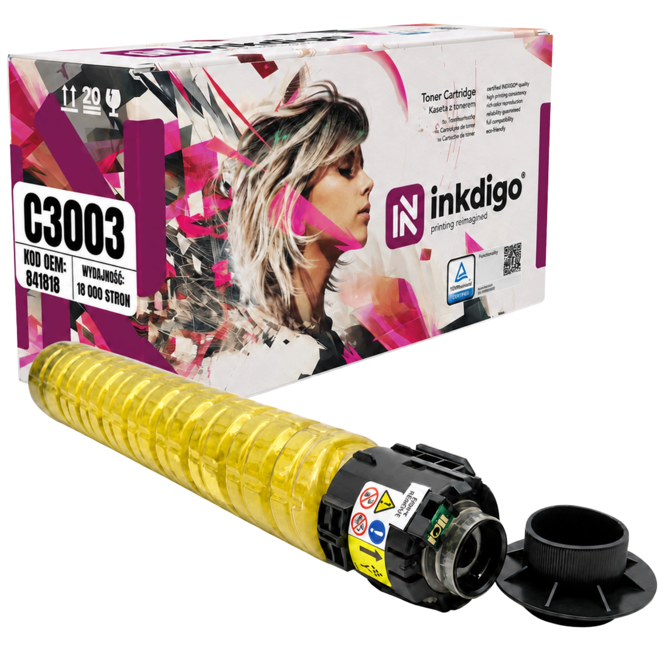 Toner Do Ricoh MPC3003 C3004 MPC3503 C3504 Y