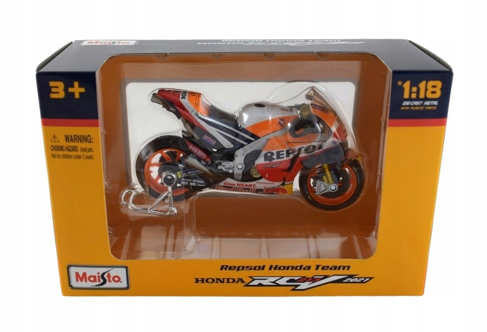 

Maisto Repsol Honda Team 2021 Marquez 1/18 36372