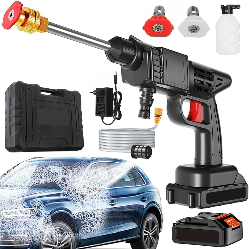 Myjka Ciśnieniowa Akumulatorowa Bezprzewodowa Ogrodowa 2X Baterie Zestaw