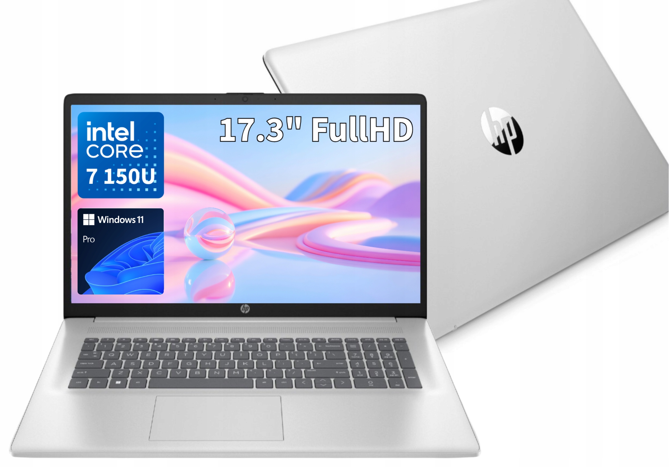 Laptop Hp 17 Core7 150U 5.4GHz 32GB 2TB 17.3 Fhd Čítačka liniek W11 Pro
