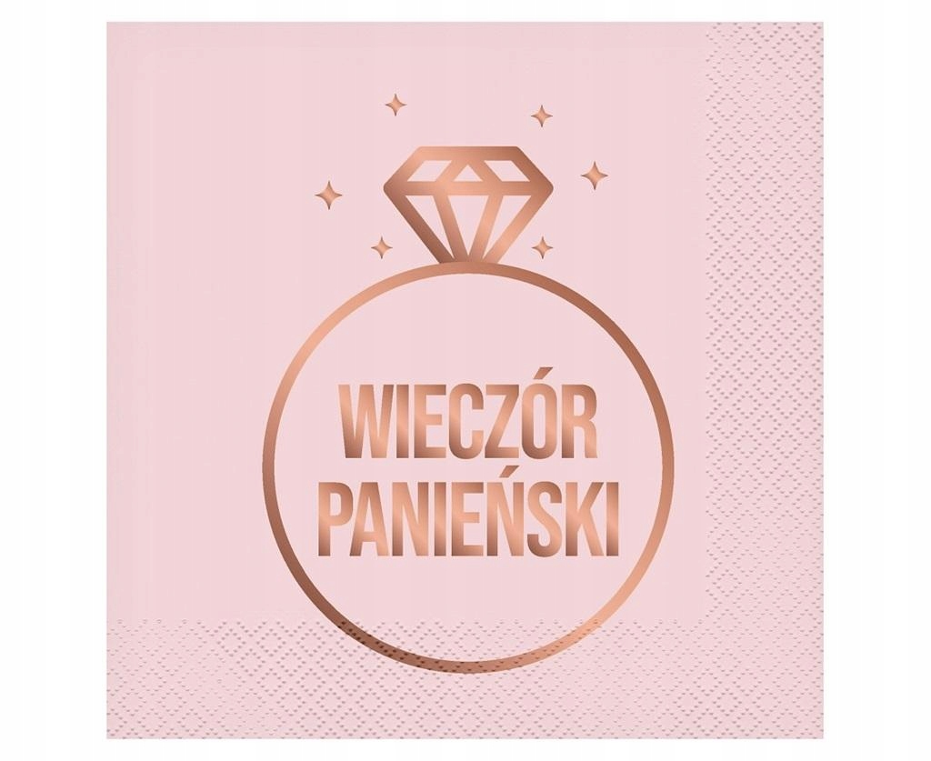 

Serwetki Wieczór Panieński różowe 33x33 cm 20 szt