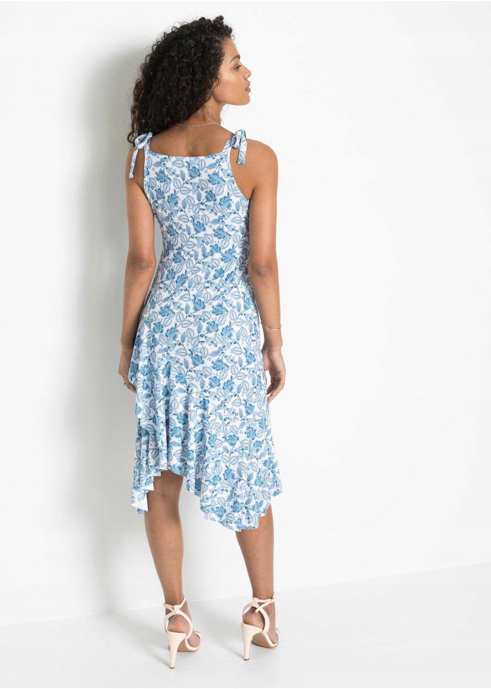 GK6001 SUKIENKA Z FALBANKAMI__44 Rękaw na ramiączkach