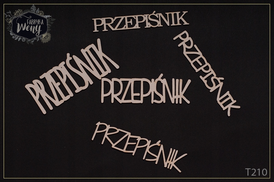 Tekturka T210 zestaw napisów Przepiśnik 5 szt
