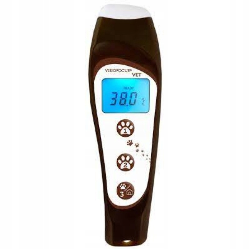 Levně bezkontaktní teploměr Visiofocus Vet s dálkovým ovládáním 1 ks
