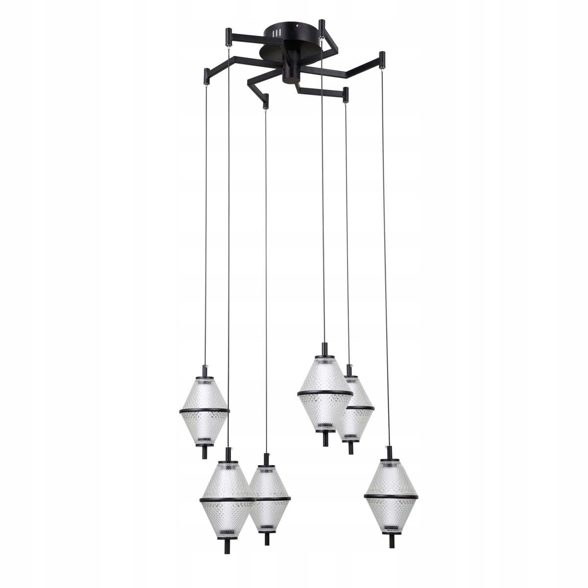 Fuente PND-34395-6-BK Stylowa lampa wisząca