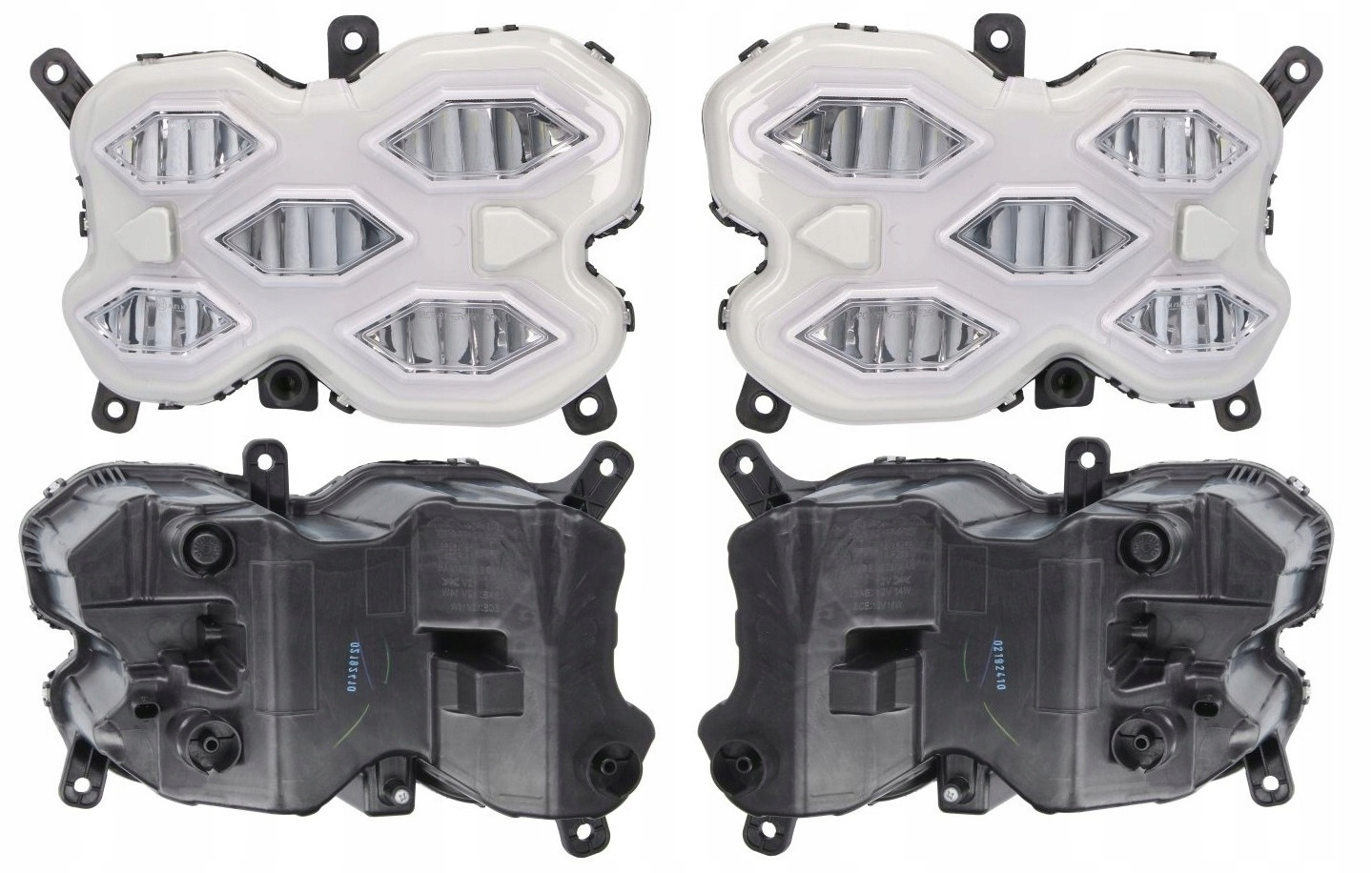 Vw Golf VIII Gtd Gti Komplet Halogenů Led Mlhové Lampy Levé Pravé