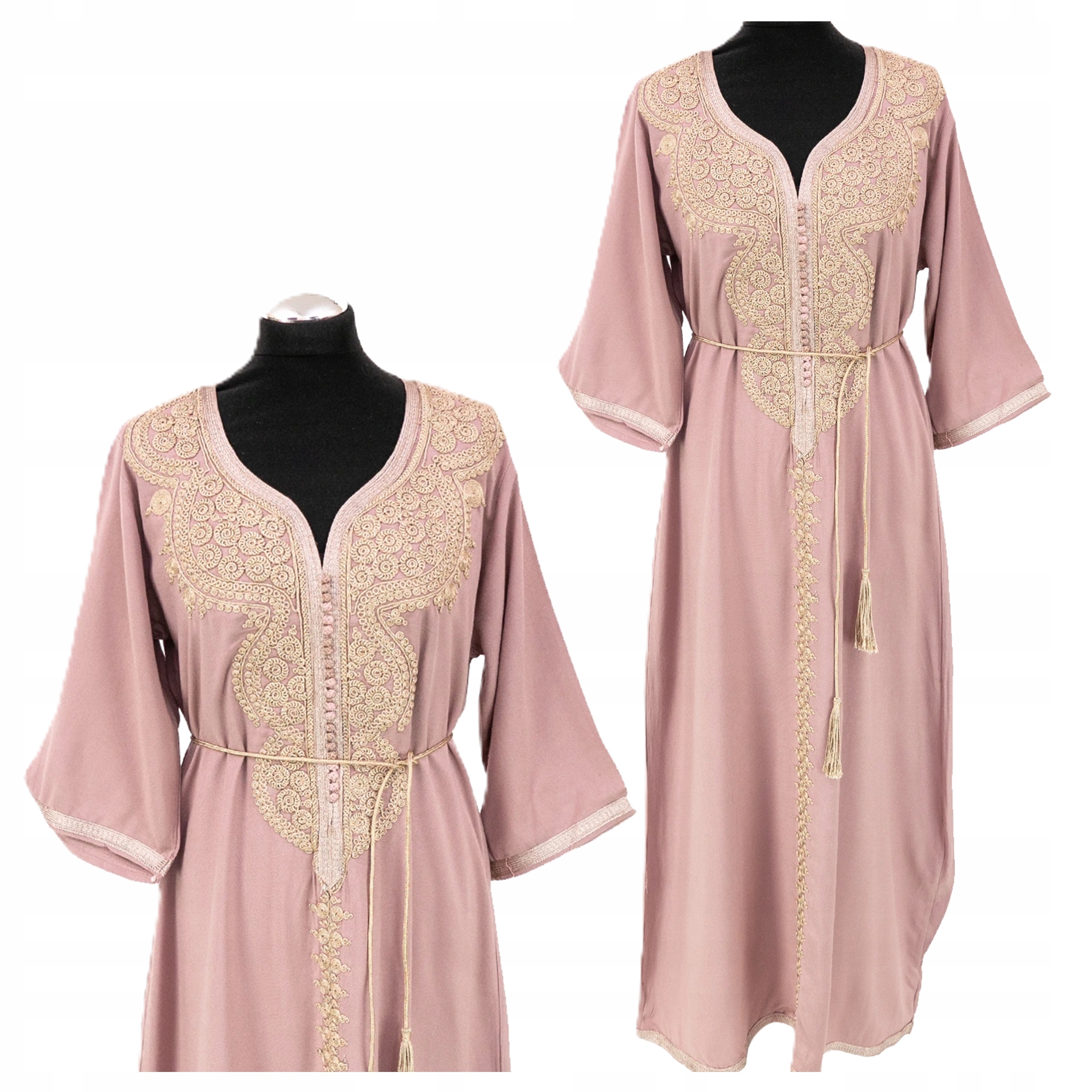 Šaty Letní Dlouhá Bavlněná Galabija Orientální Autentická z Maroka