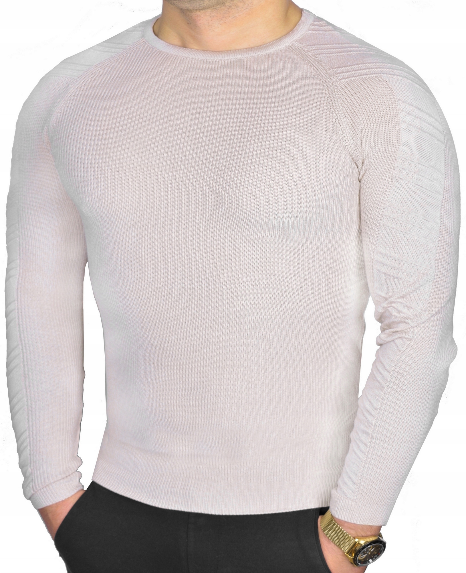 

Męski Sweter Klasyczny Ciepły Jakość Kolory