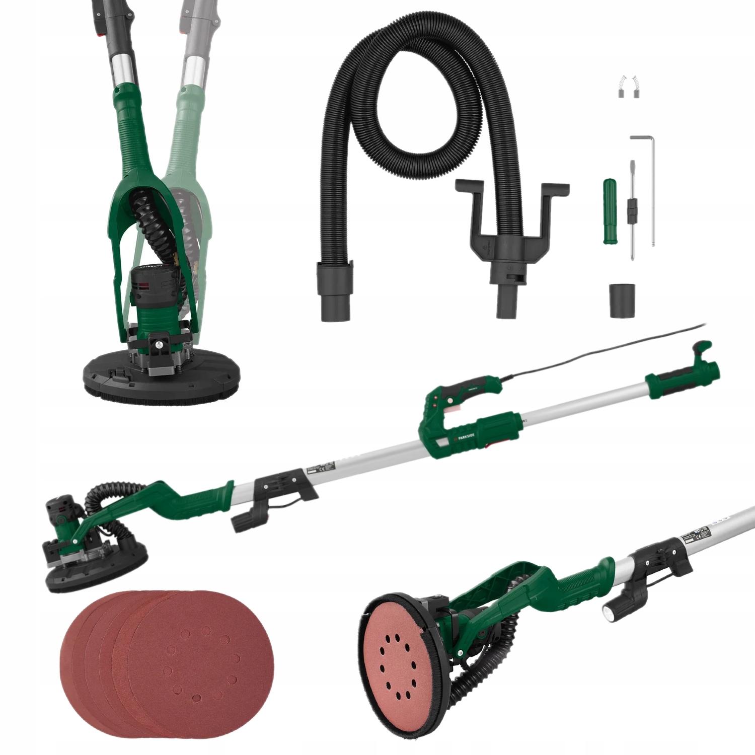 Szlifierka do ścian i sufitów Parkside Pwds 920 C3 710W żyrafa gipsu gładzi