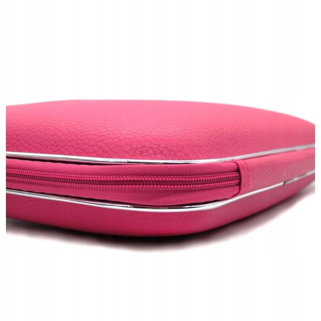 TORBA NA LAPTOPA RÓŻOWA DELL TOSHIBA 15 CALI SKÓRZANA AKTÓWKA Z RĄCZKĄ Kolor różowy