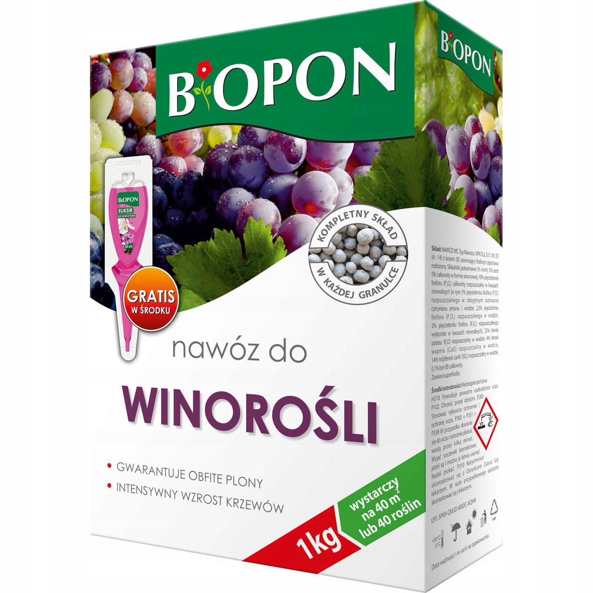 

Nawóz Do winorośli 1kg Biopon