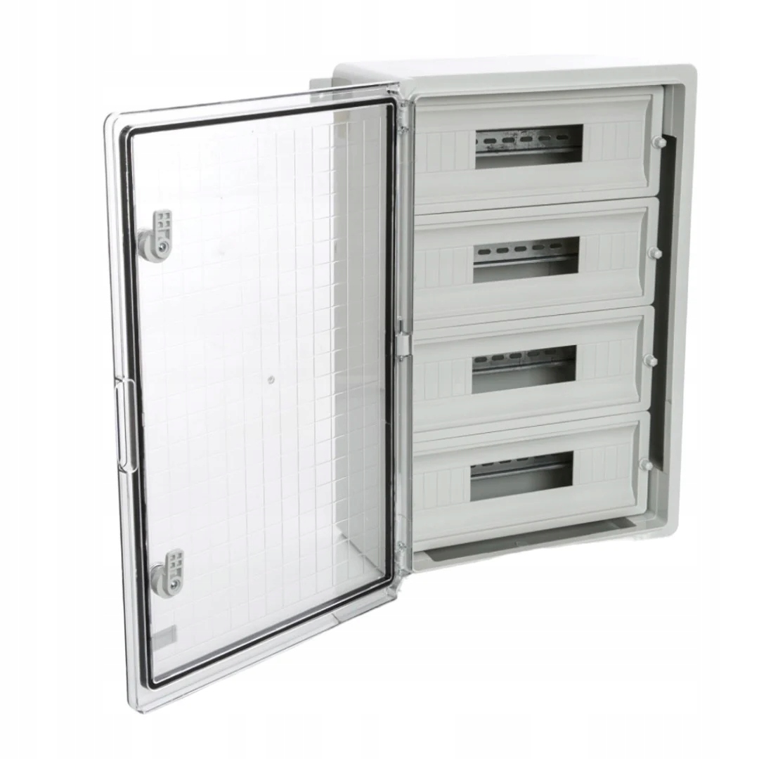 Rozvodnice plastová pro modulové přístroje průhledné dveře, IP65, Plastim