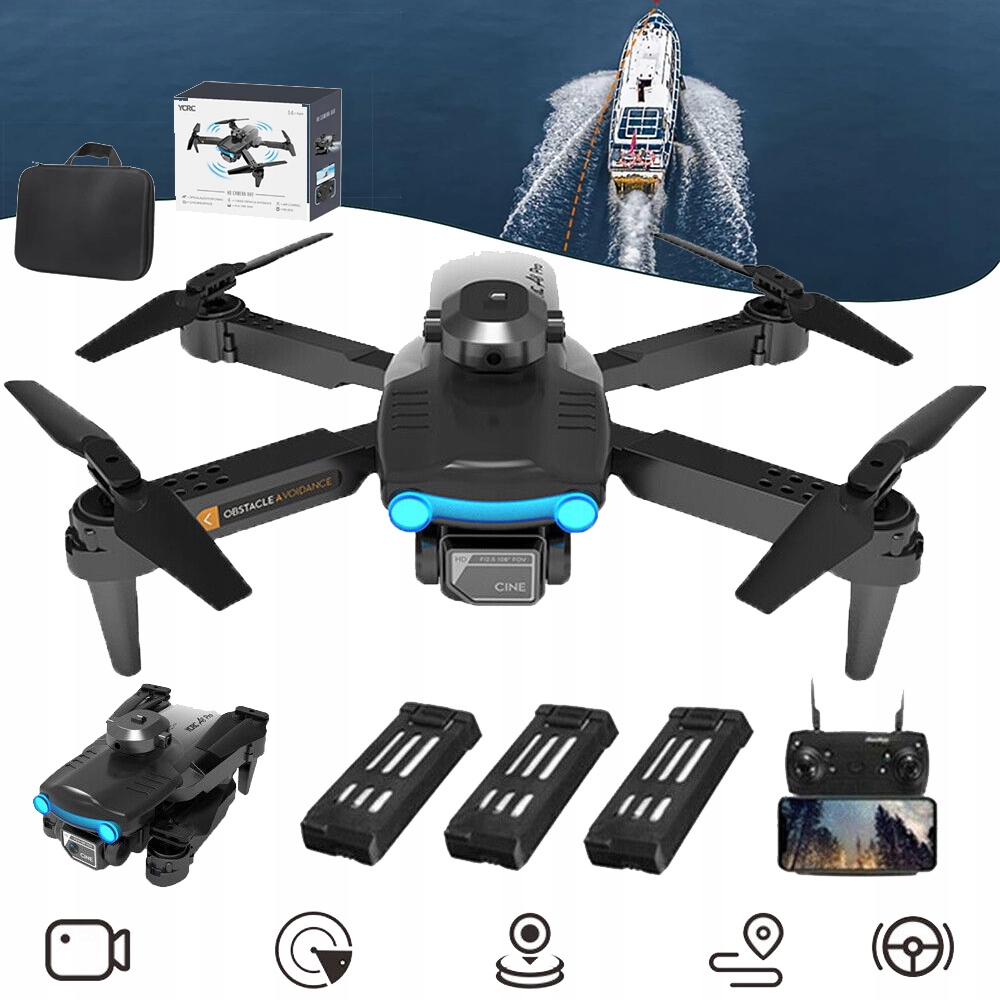 Mini Dron Dron Z Regulowaną Kamerą 4K Wifi Składany Dron Dla Początkujących