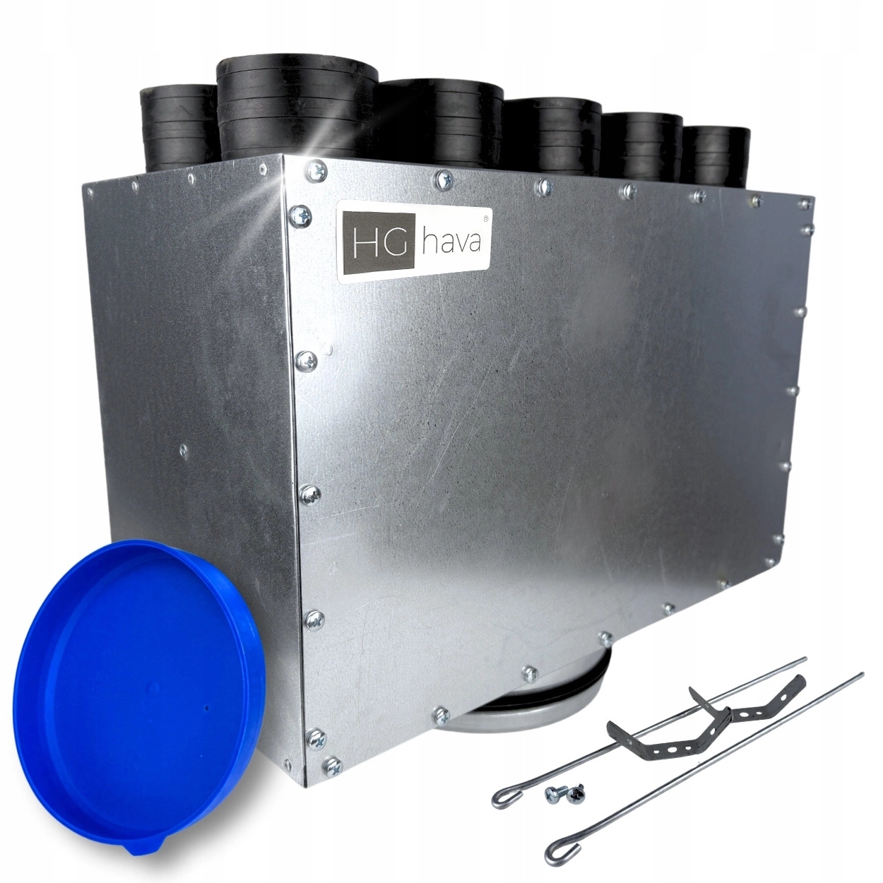 Rozvádzačová skrinka rozdeľovač ventilačného potrubia fi 160 10x75 mm