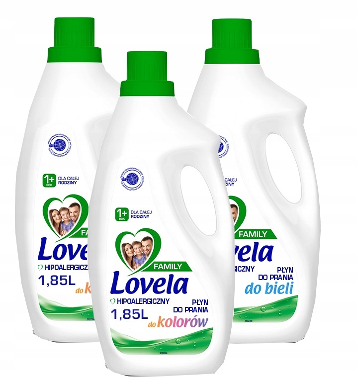 

Lovela Family mleczko Mix 3x1,85l/84pr Kolor Biel