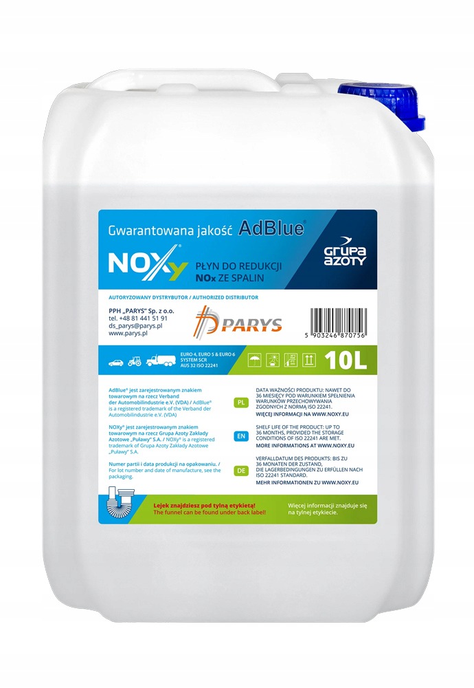 NOXy AdBlue 10L. z lejkiem